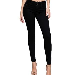 Wax Jean-Black Skinny Jeans High Waisted